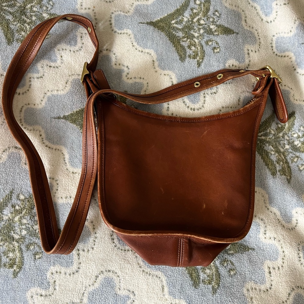 Coach Rich Brown Leather Crossbody
